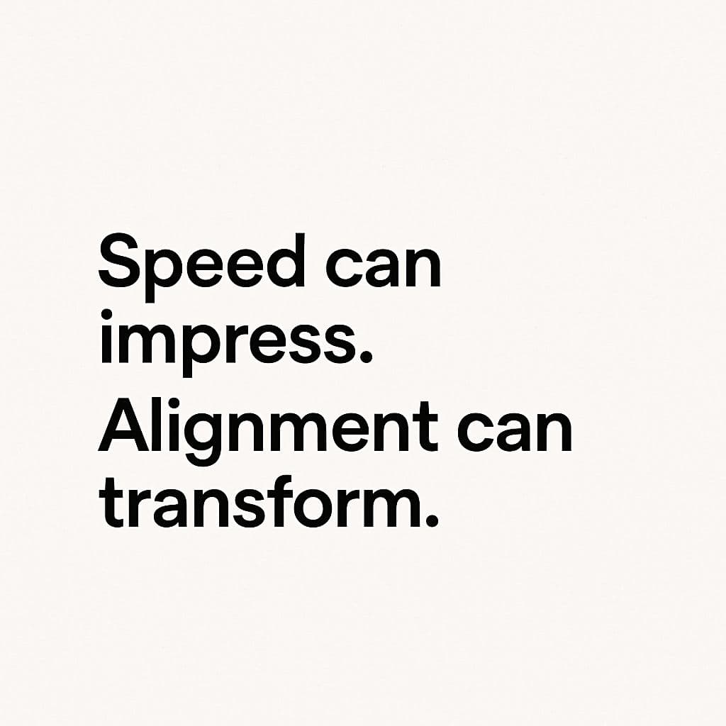 Alignment vs Speed Quote